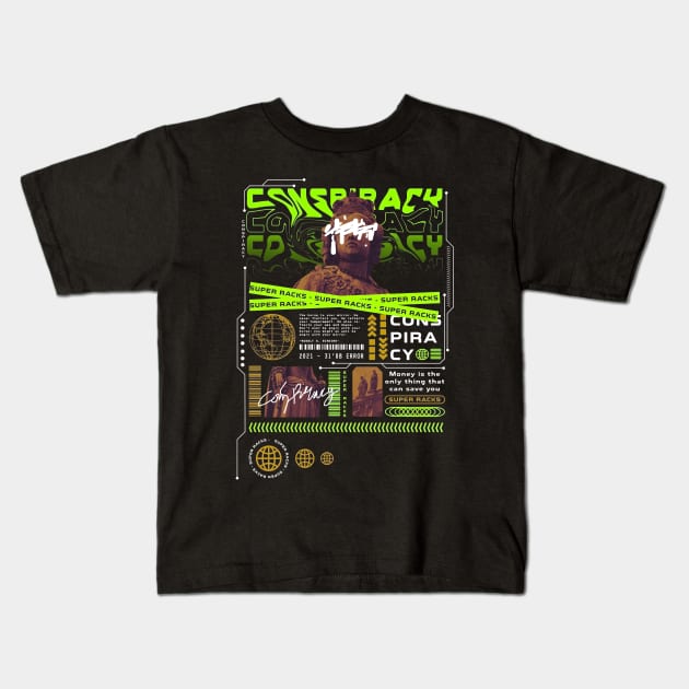 CONSPIRACY STREETWEAR DESIGN Kids T-Shirt by Shirtsy